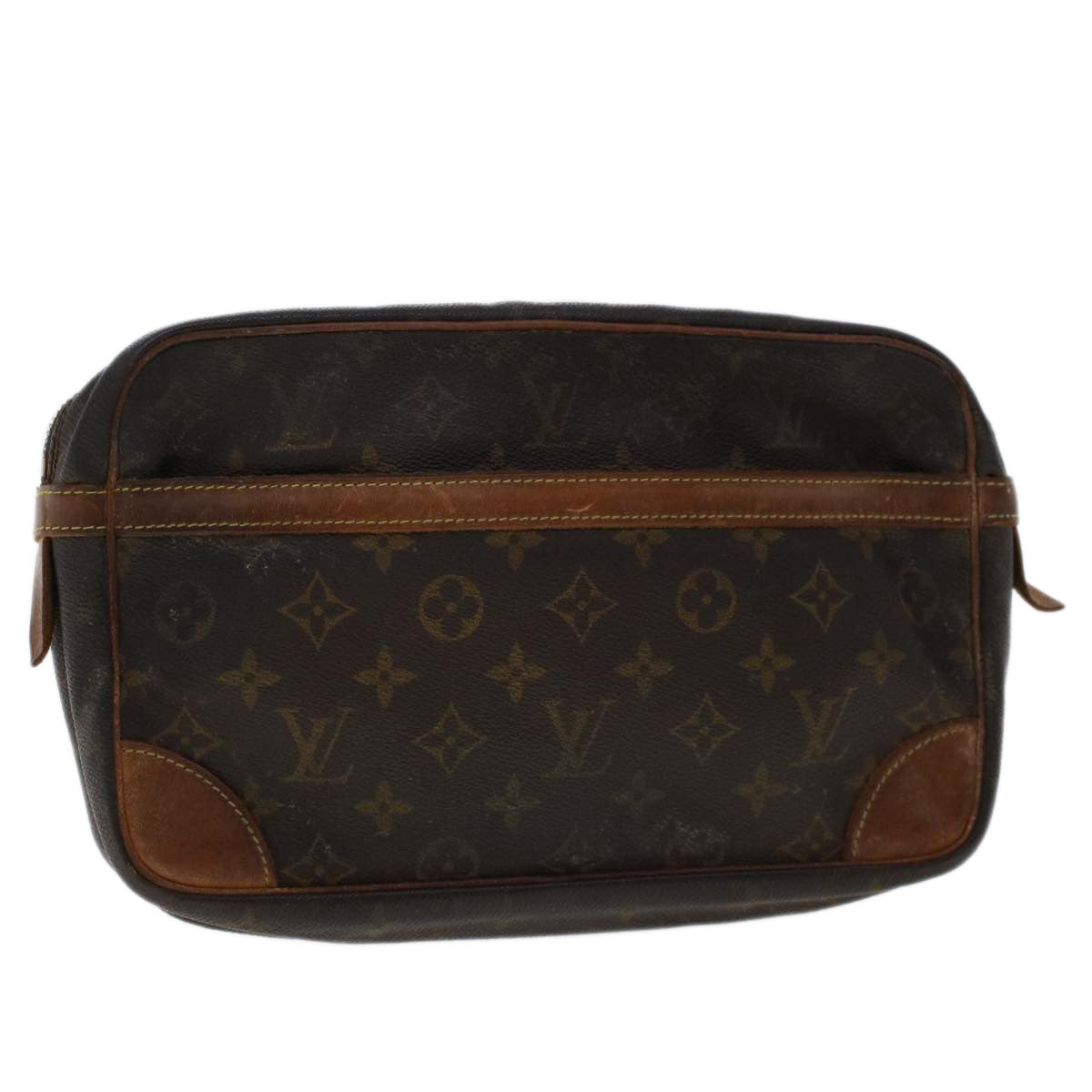 LOUIS VUITTON Monogram Compiegne 28 Clutch Bag M51845 LV 48512
