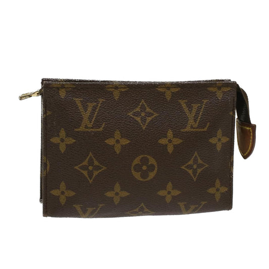 LOUIS VUITTON Monogram Poche Toilette 15 Pouch M47546 LV 48539