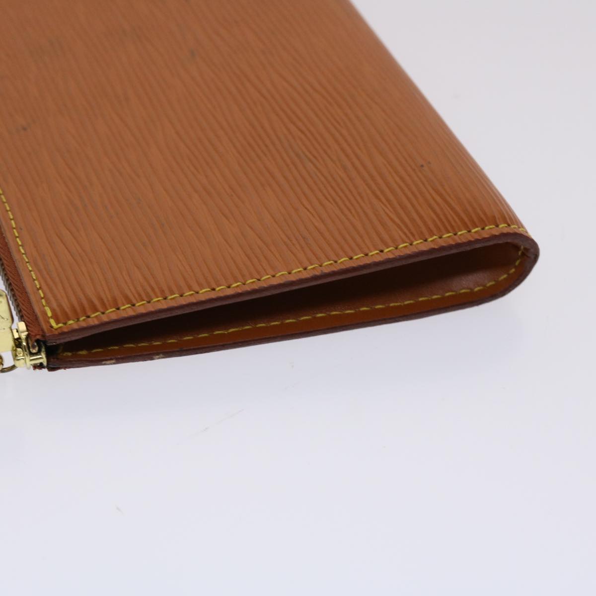 LOUIS VUITTON Epi Pochette Accessoires Pouch Brown M52953 LV 48649