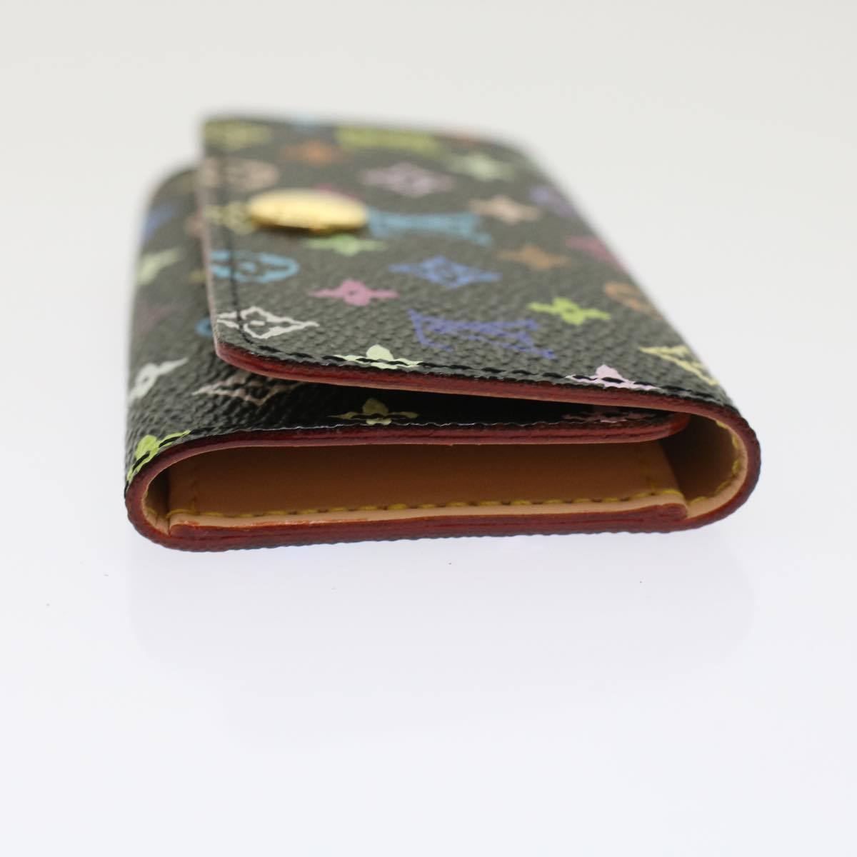 LOUIS VUITTON Monogram Multicolor Multicles 4 Key Case Black Auth Handbag