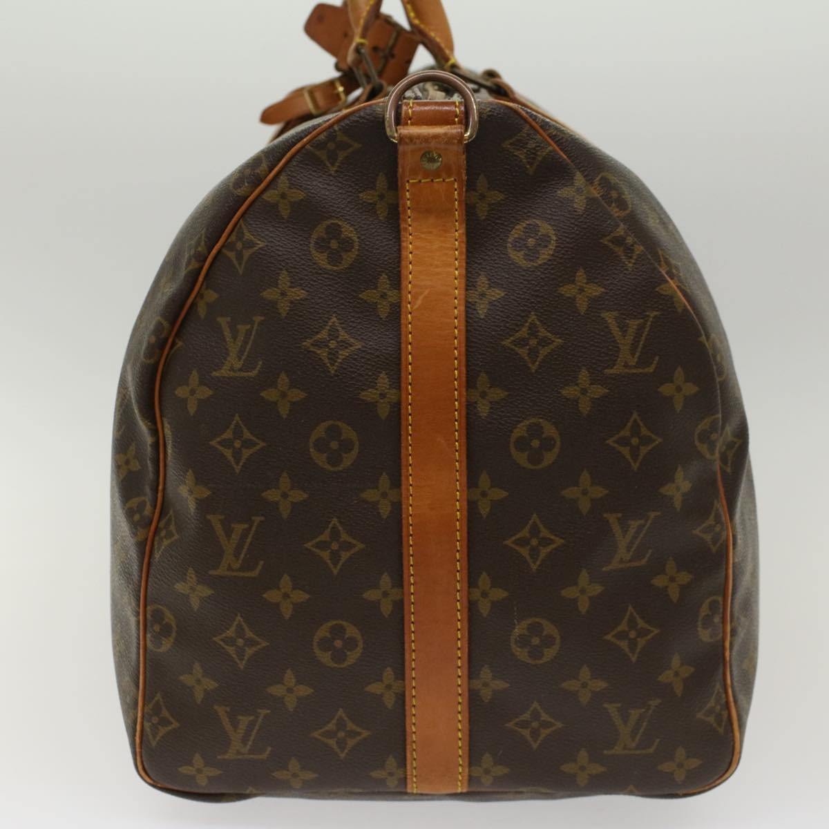 LOUIS VUITTON Monogram Keepall Bandouliere 55 Boston Bag LV Auth