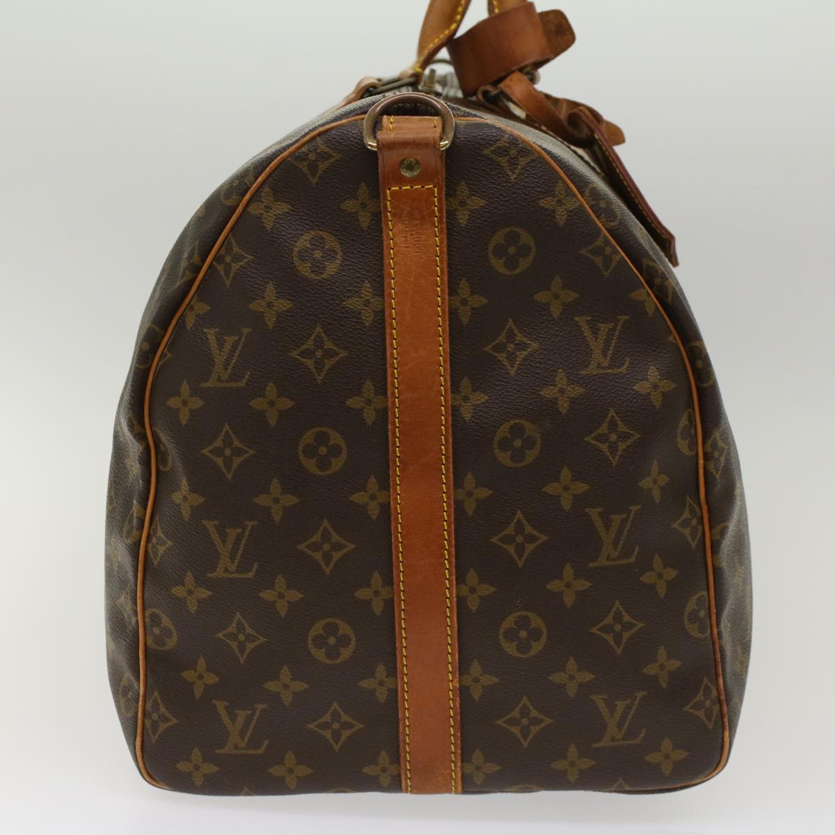 LOUIS VUITTON Monogram Keepall Bandouliere 55 Boston Bag LV Auth