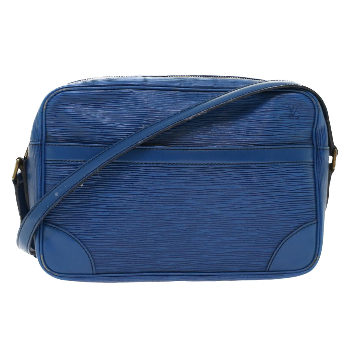 LOUIS VUITTON Epi Trocadero 27 Shoulder Bag Blue LV