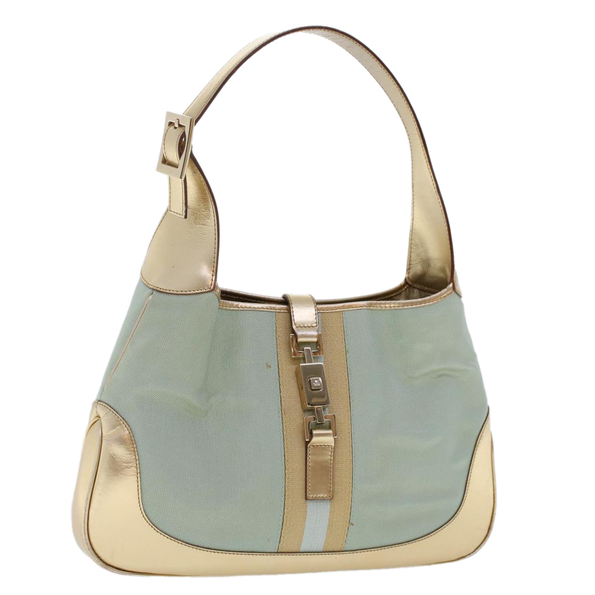 Gucci Nylon Leather Shoulder Bag