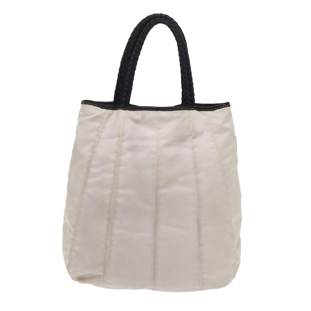Prada Hand Bag Nylon Ivory