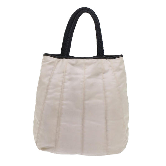Prada Hand Bag Nylon Ivory