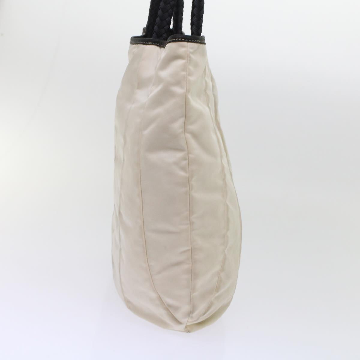 Prada Hand Bag Nylon Ivory