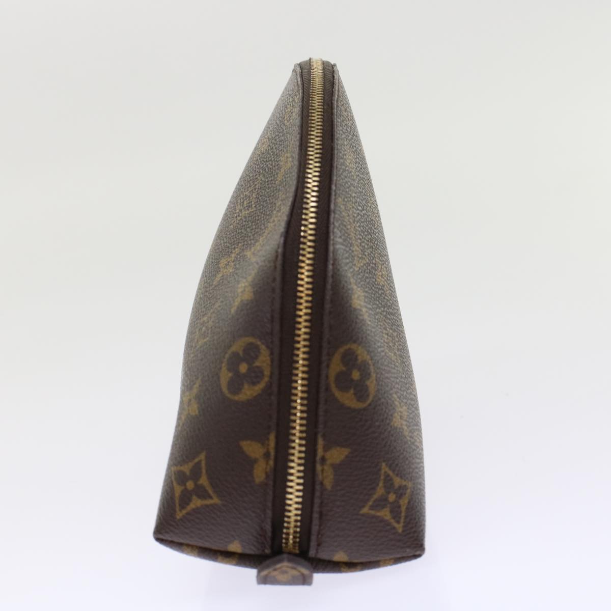 LOUIS VUITTON Monogram Trousse Demi Ronde Cosmetic Pouch LV