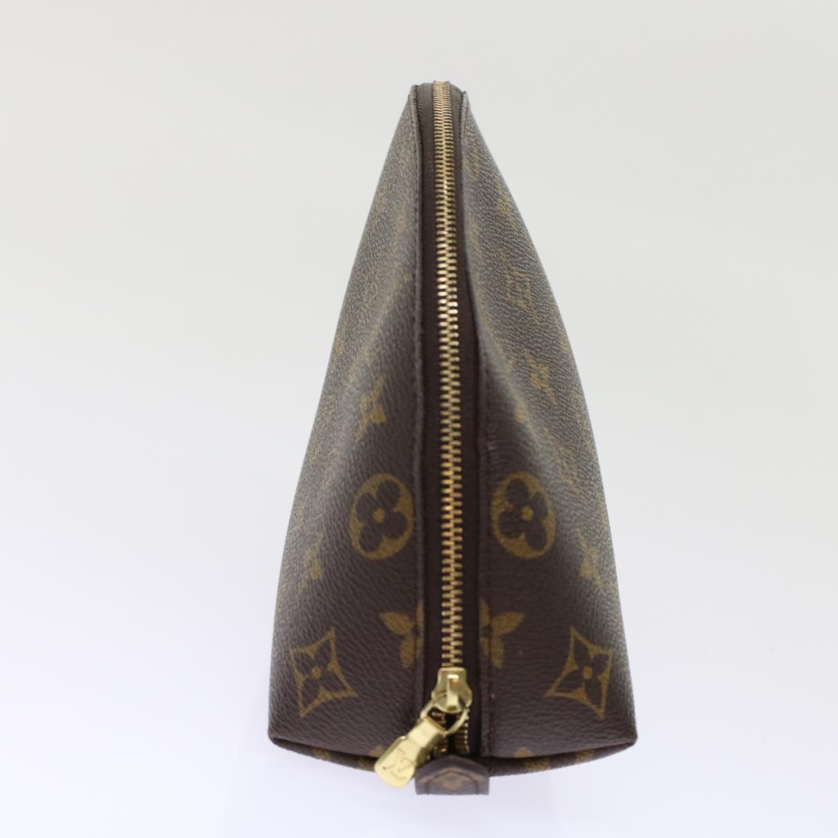 LOUIS VUITTON Monogram Trousse Demi Ronde Cosmetic Pouch LV