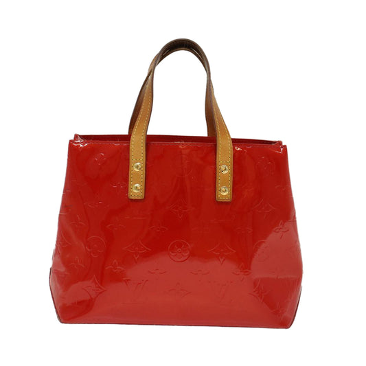 LOUIS VUITTON Monogram Vernis Reade PM Hand Bag Red M91336 LV 48833