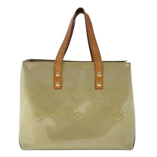 LOUIS VUITTON Monogram Vernis Reade PM Hand Bag Gris M91145 LV 49000