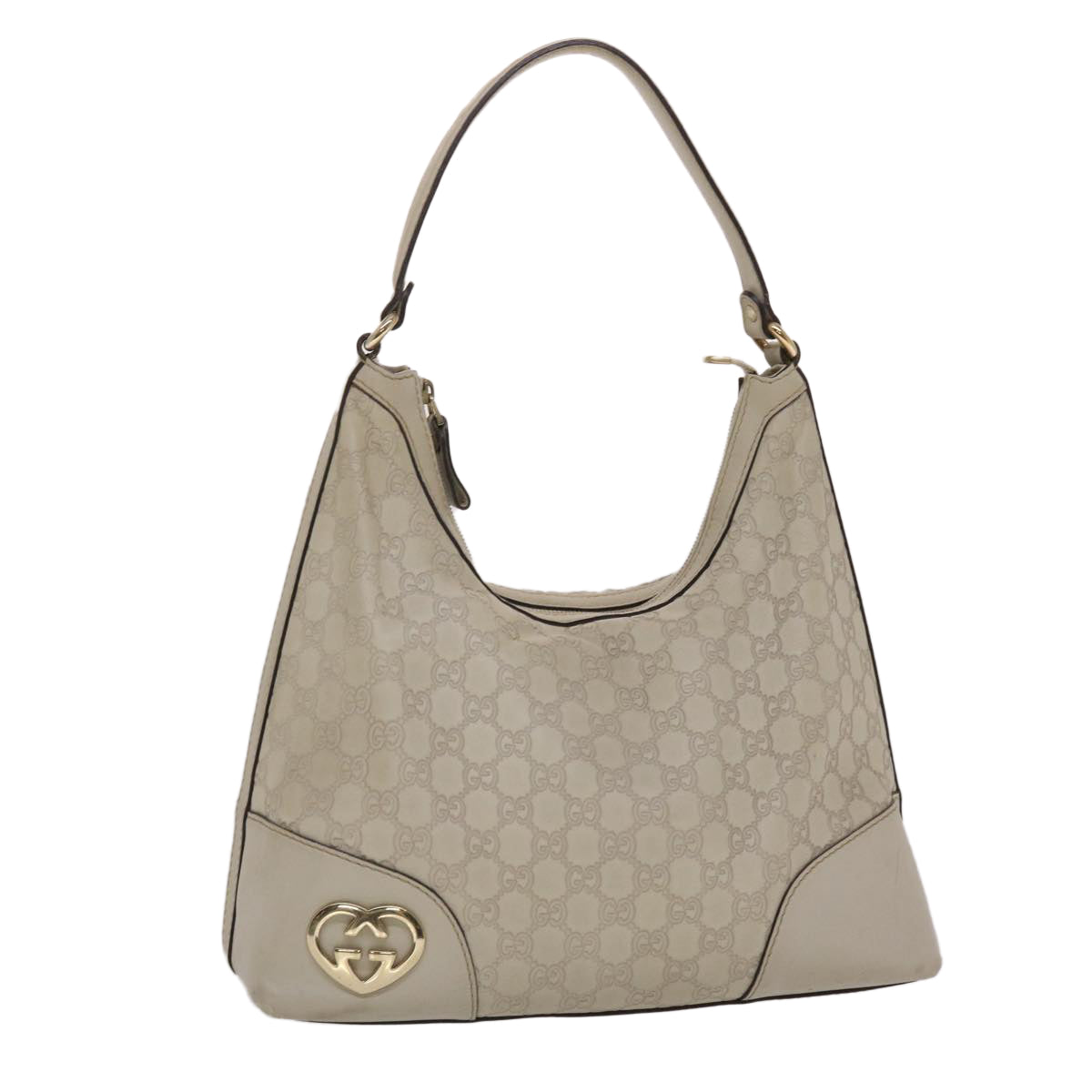 Gucci Leather Canvas Shoulder Bag