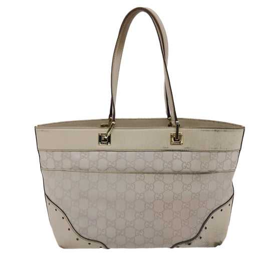 Gucci Leather Canvas Tote