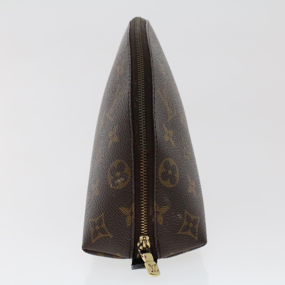 LOUIS VUITTON Monogram Trousse Demi Ronde Cosmetic Pouch LV