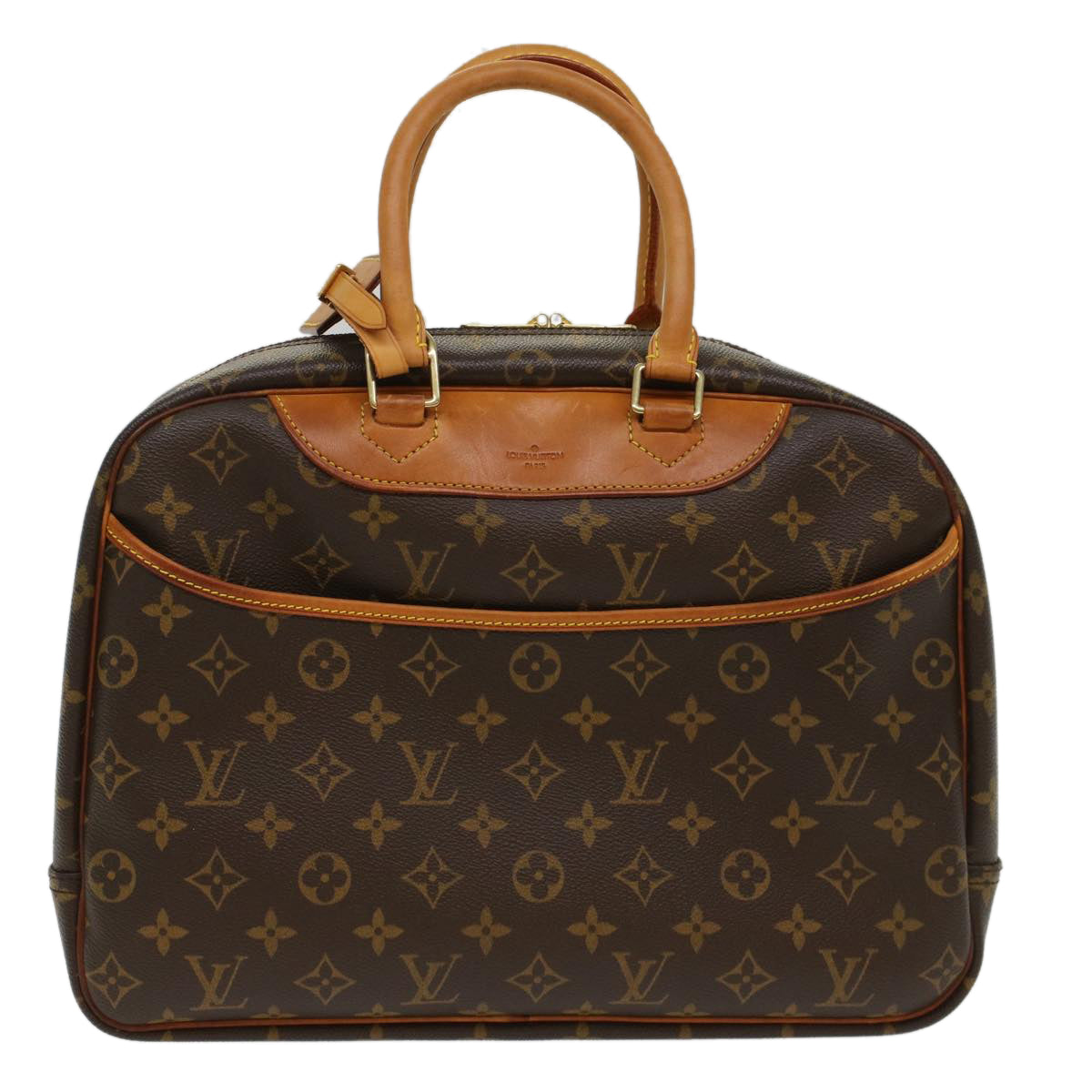 LOUIS VUITTON Monogram Deauville Hand Bag LV Auth