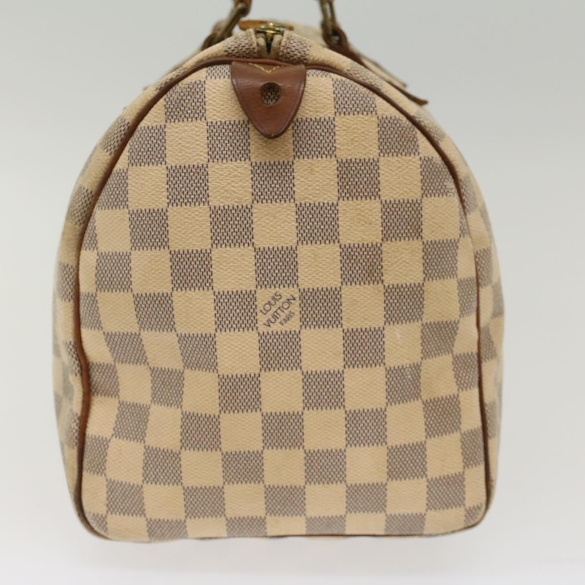 LOUIS VUITTON Damier Azur Hand Bag LV Auth