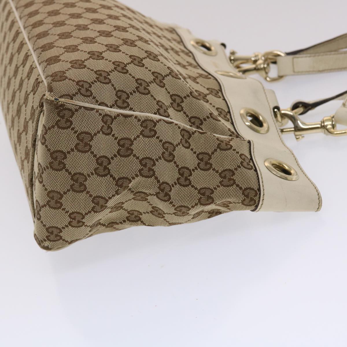 Gucci Leather Canvas Tote