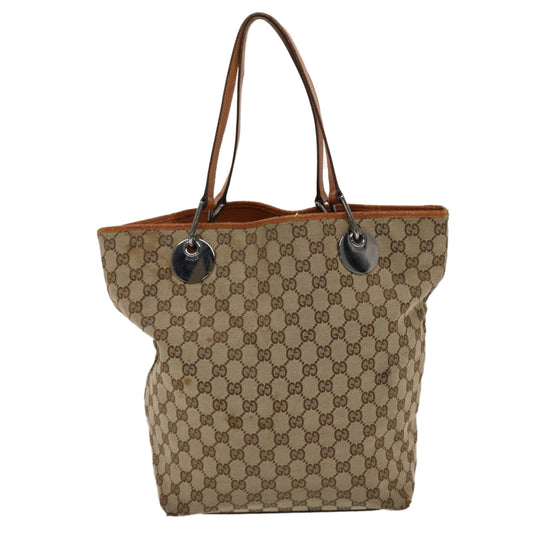Gucci Leather Canvas Tote