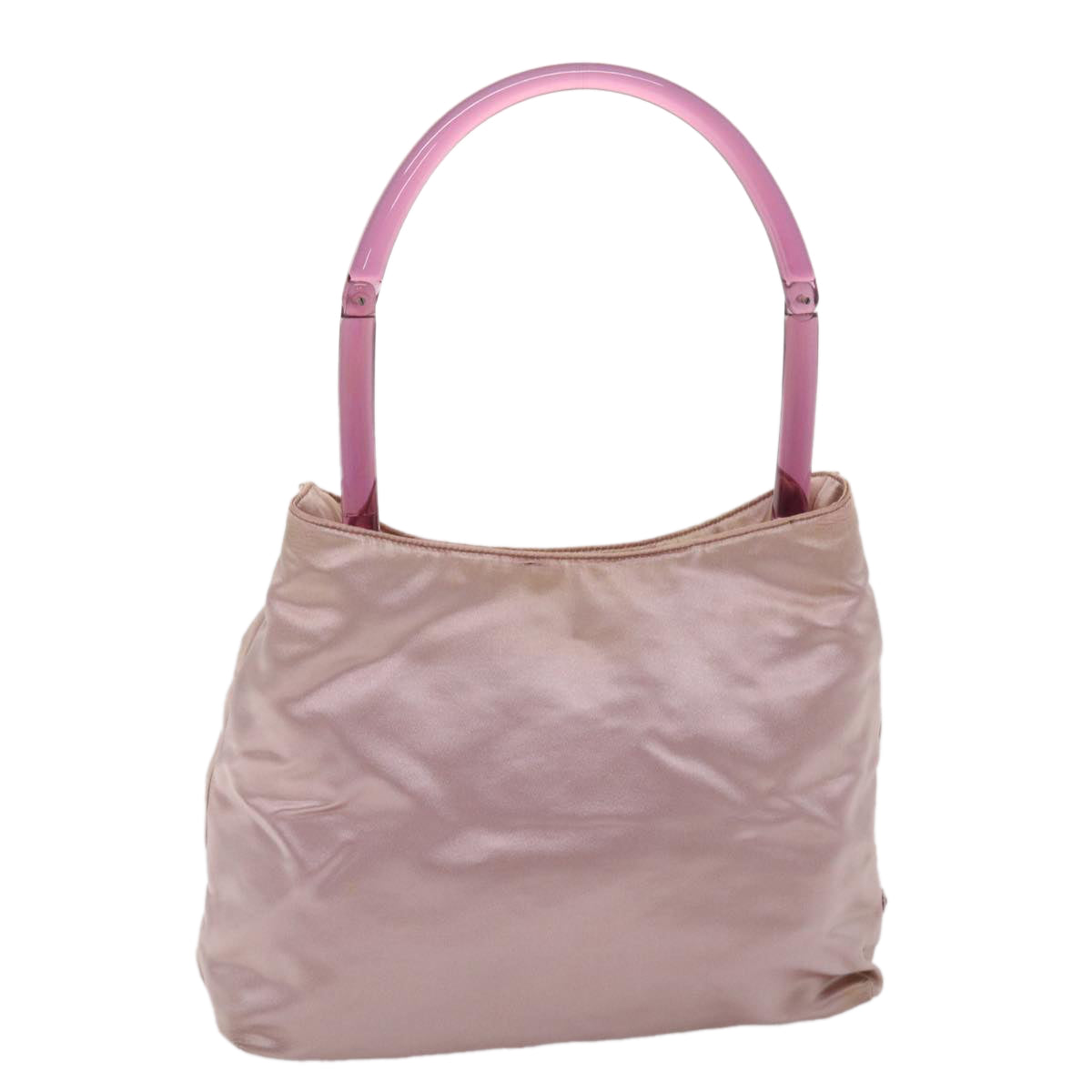 Prada Hand Bag Satin Pink