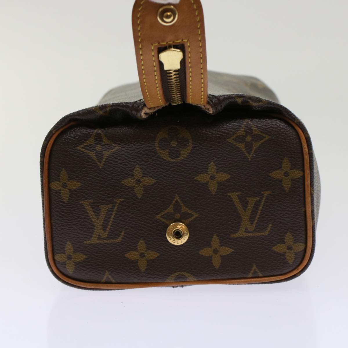 LOUIS VUITTON Monogram Trousse Patte Pression Cosmetic Pouch Auth