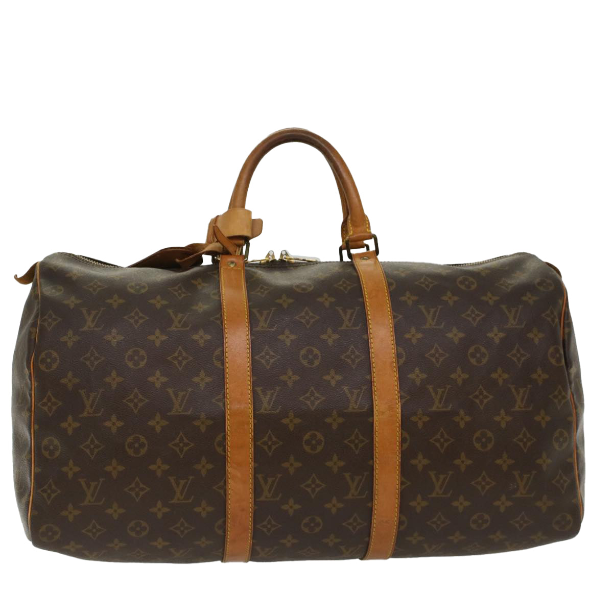 LOUIS VUITTON Monogram Keepall 50 Boston Bag LV Auth