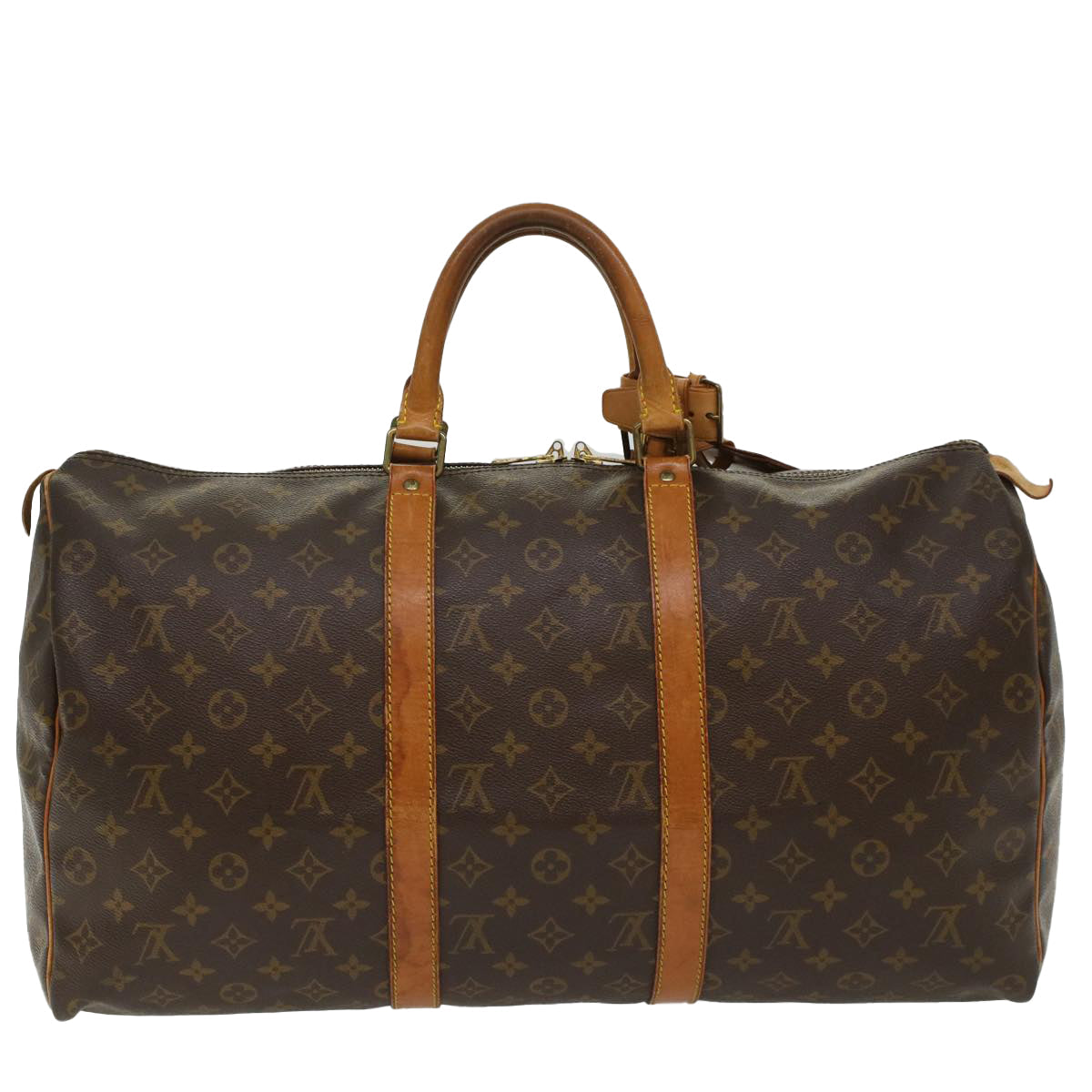 LOUIS VUITTON Monogram Keepall 50 Boston Bag LV Auth