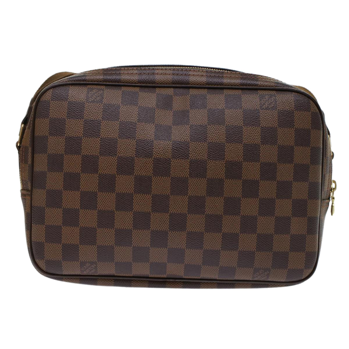 LOUIS VUITTON Damier Ebene Reporter PM Shoulder Bag LV Auth 49433A