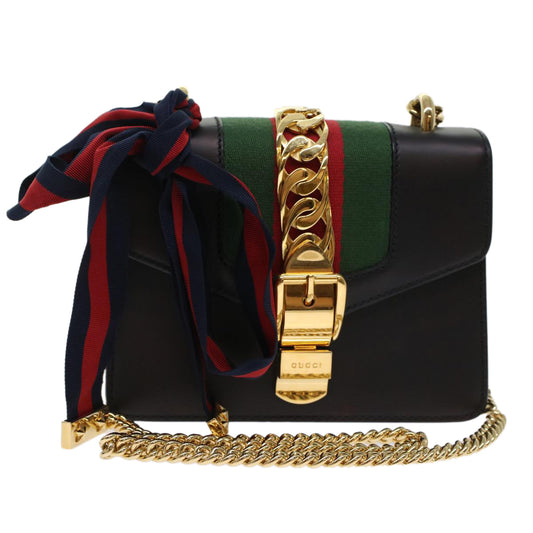 Gucci Chain Leather Shoulder Bag