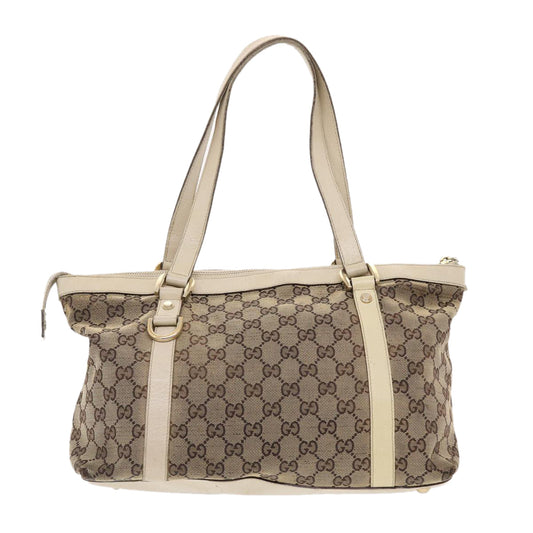Gucci Leather Canvas Shoulder Bag