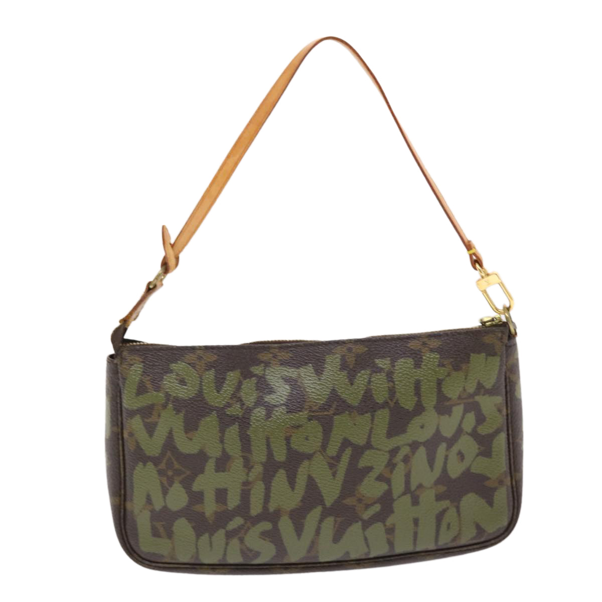 LOUIS VUITTON Monogram Graffiti Pochette Accessoires Pouch LV Auth