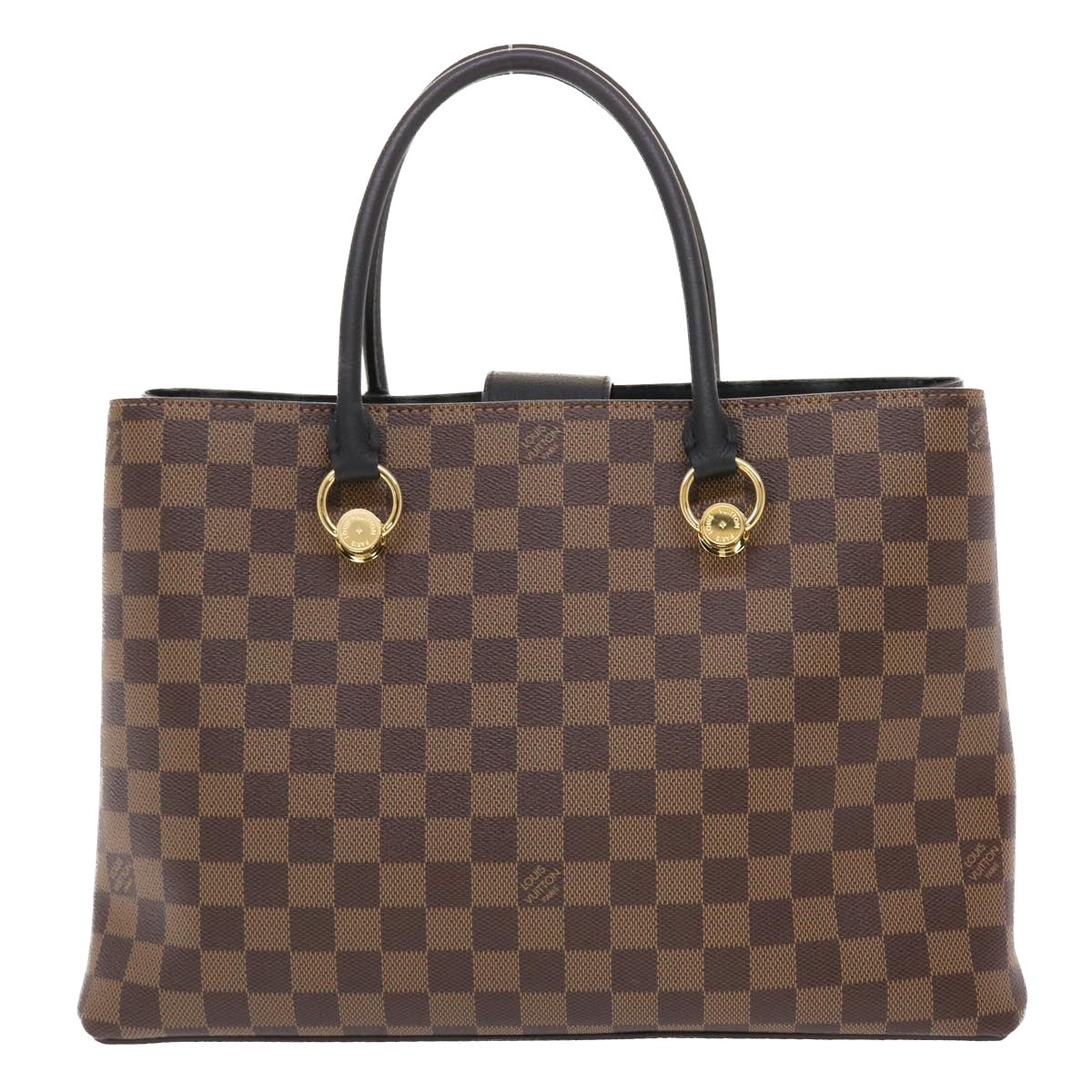 LOUIS VUITTON Damier Ebene Riverside Hand Bag 2way LV Auth 49497A