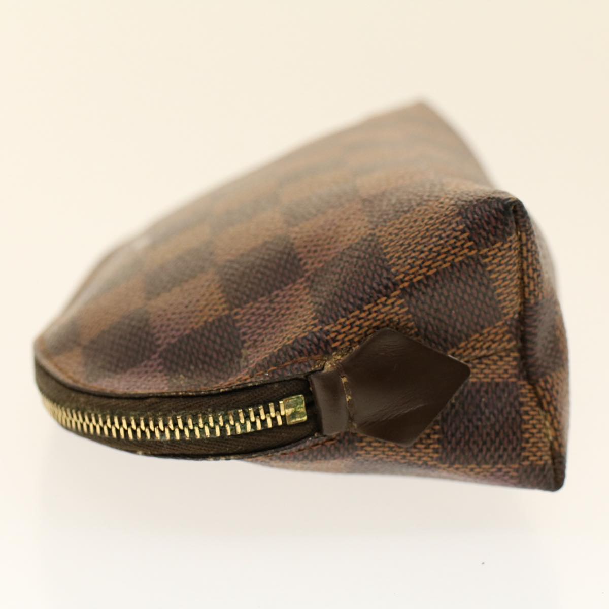 LOUIS VUITTON Damier Ebene Pochette Cosmetic PM Pouch LV Auth