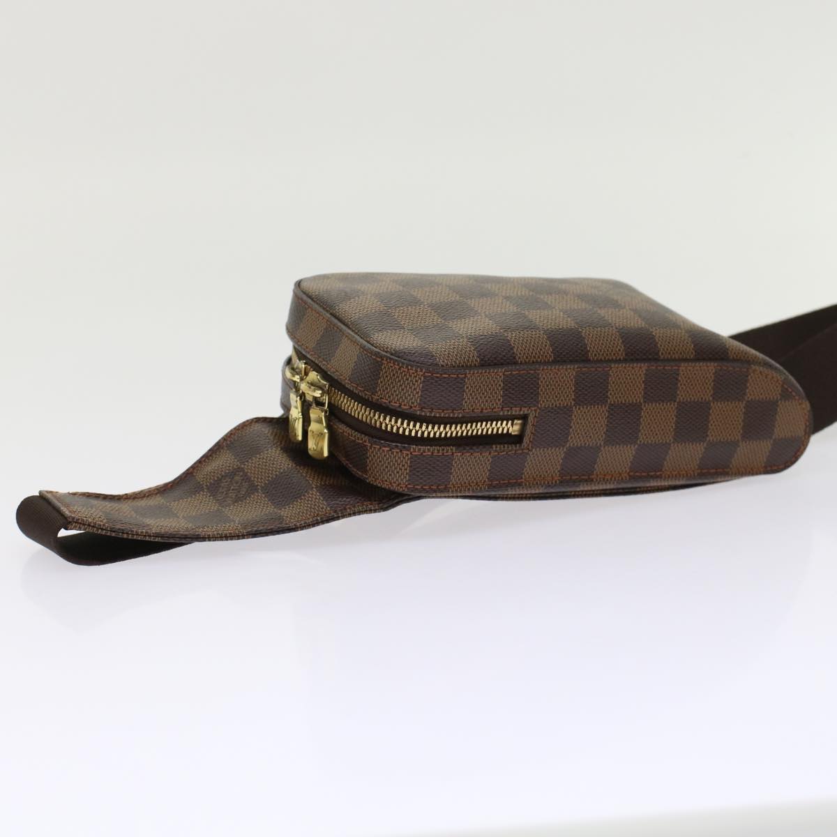 LOUIS VUITTON Damier Ebene Geronimos Shoulder Bag LV Auth