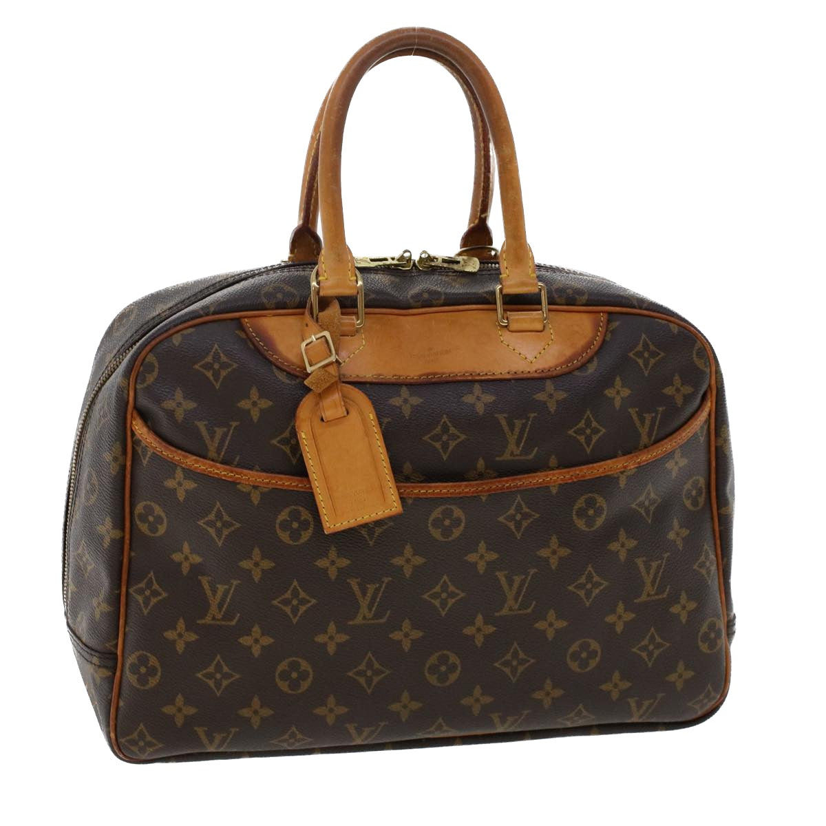 LOUIS VUITTON Monogram Deauville Hand Bag LV Auth