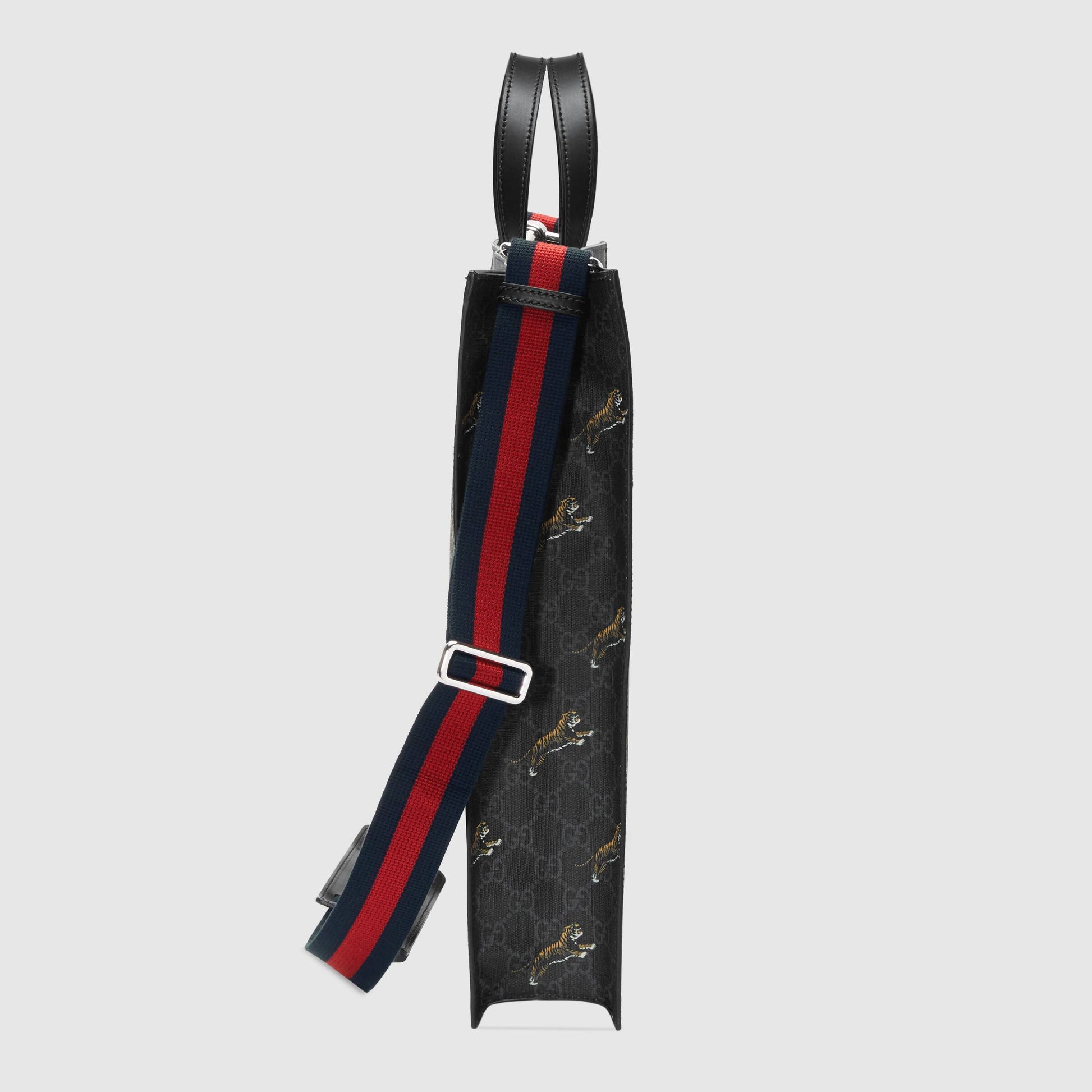 Gucci Monogram Nylon Leather Tote