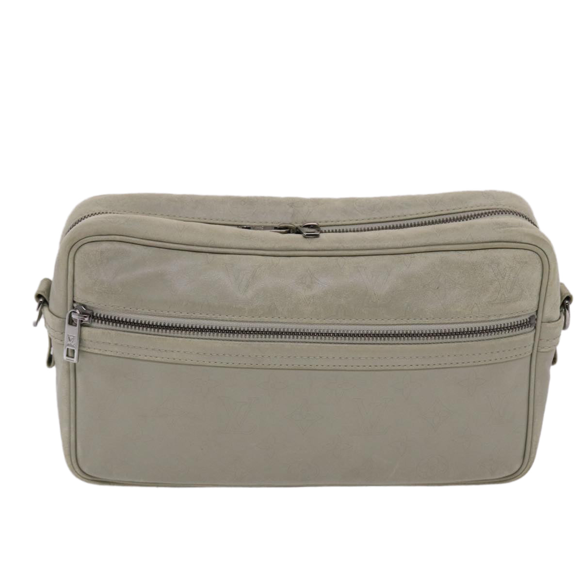 LOUIS VUITTON Monogram Difference Ilvington Shoulder Bag White Auth