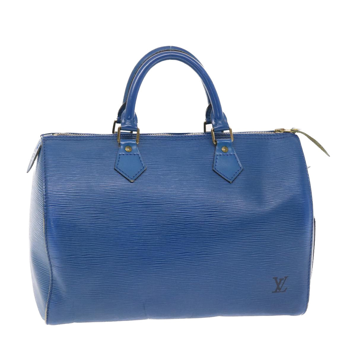 LOUIS VUITTON Epi Hand Bag Toledo Blue LV Auth