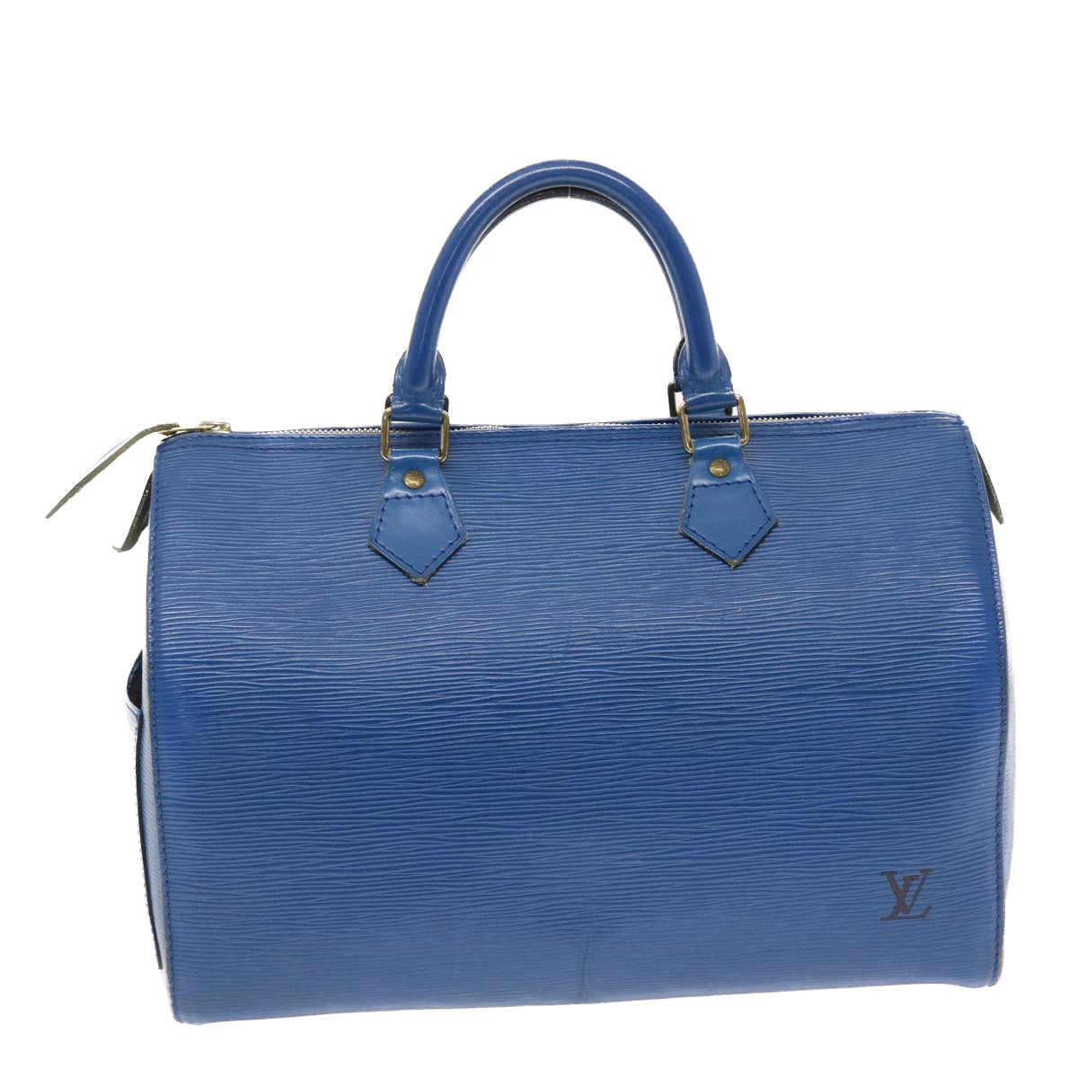 LOUIS VUITTON Epi Hand Bag Toledo Blue LV Auth