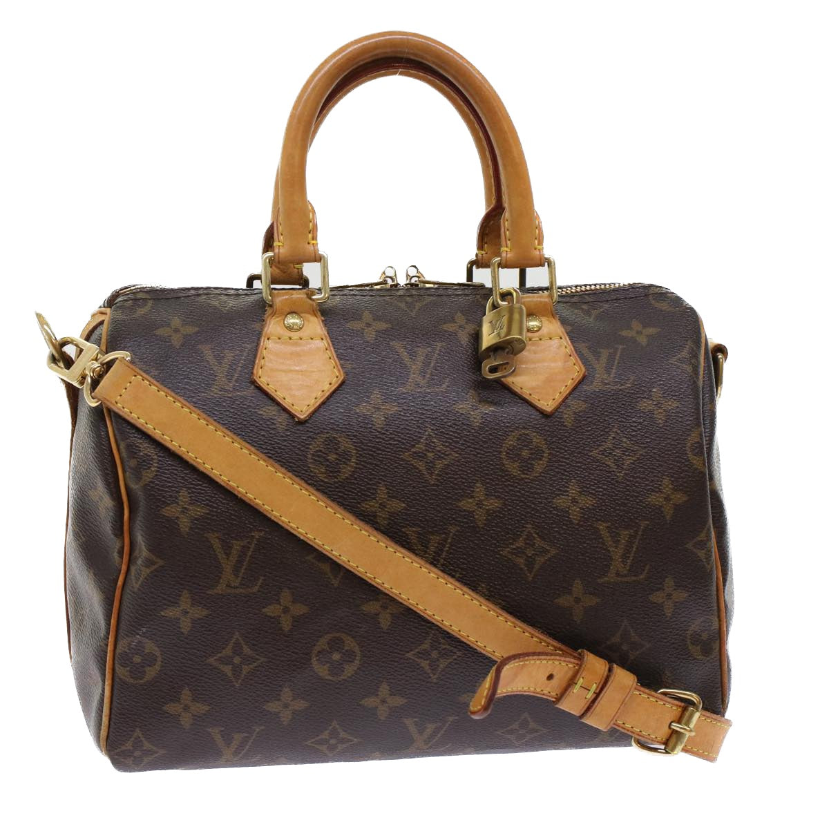 LOUIS VUITTON Monogram Bandouliere 25 Hand Bag 2way LV Auth