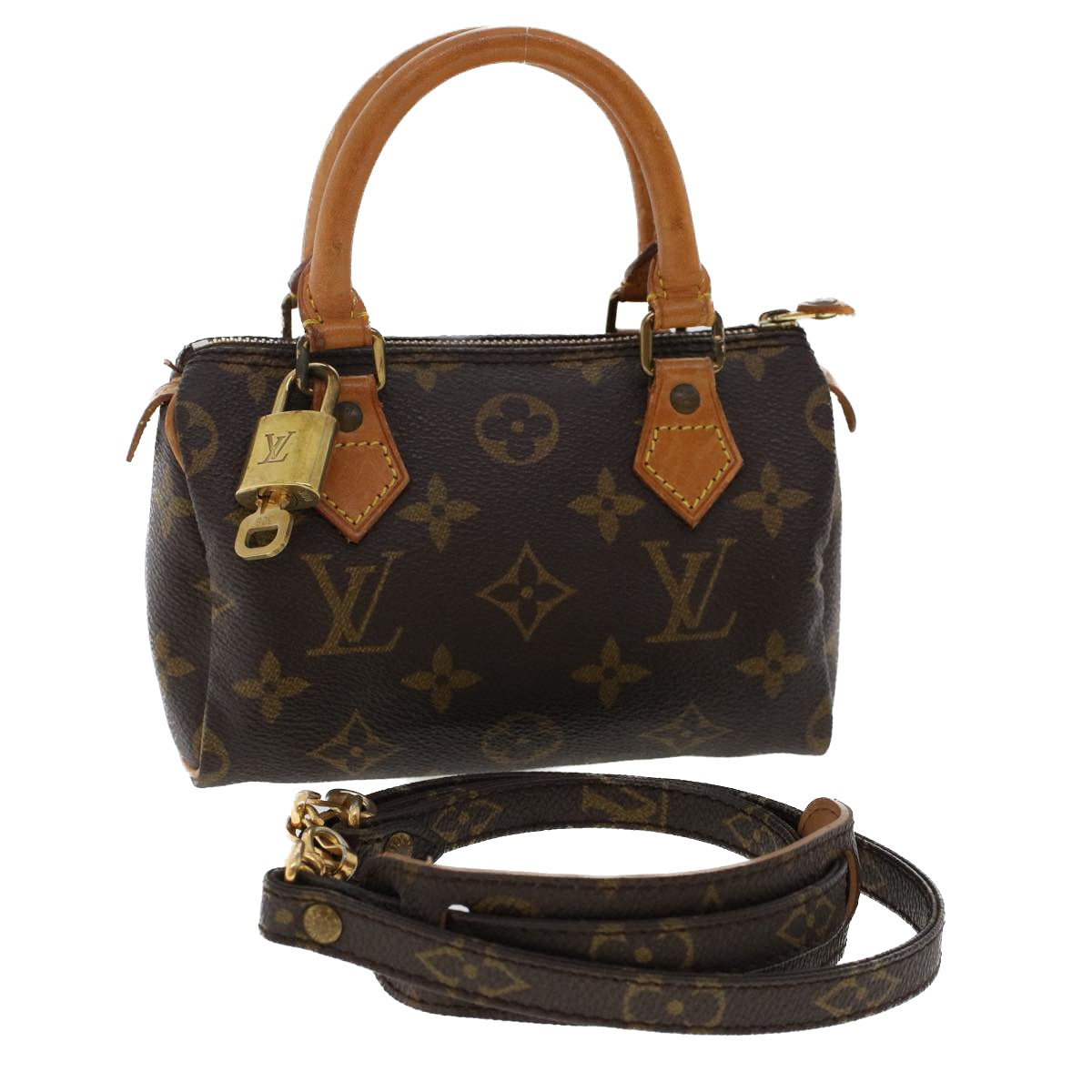 LOUIS VUITTON Monogram Mini Hand Bag LV Auth