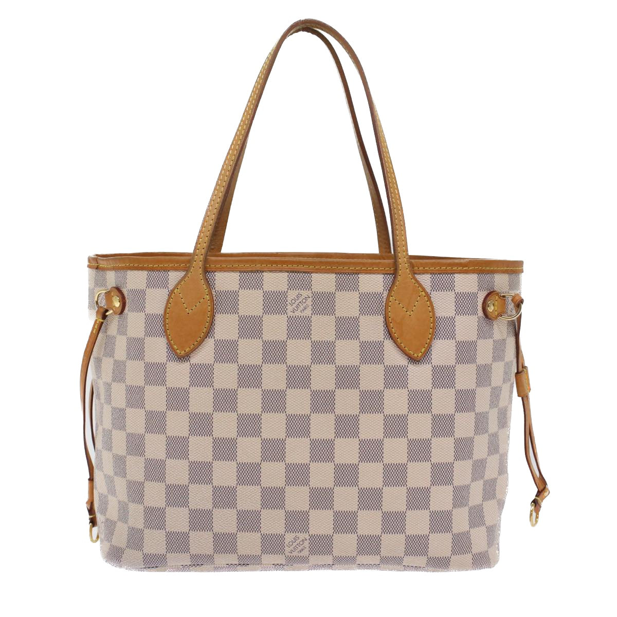 LOUIS VUITTON Damier Azur Neverfull PM Tote Bag LV Auth