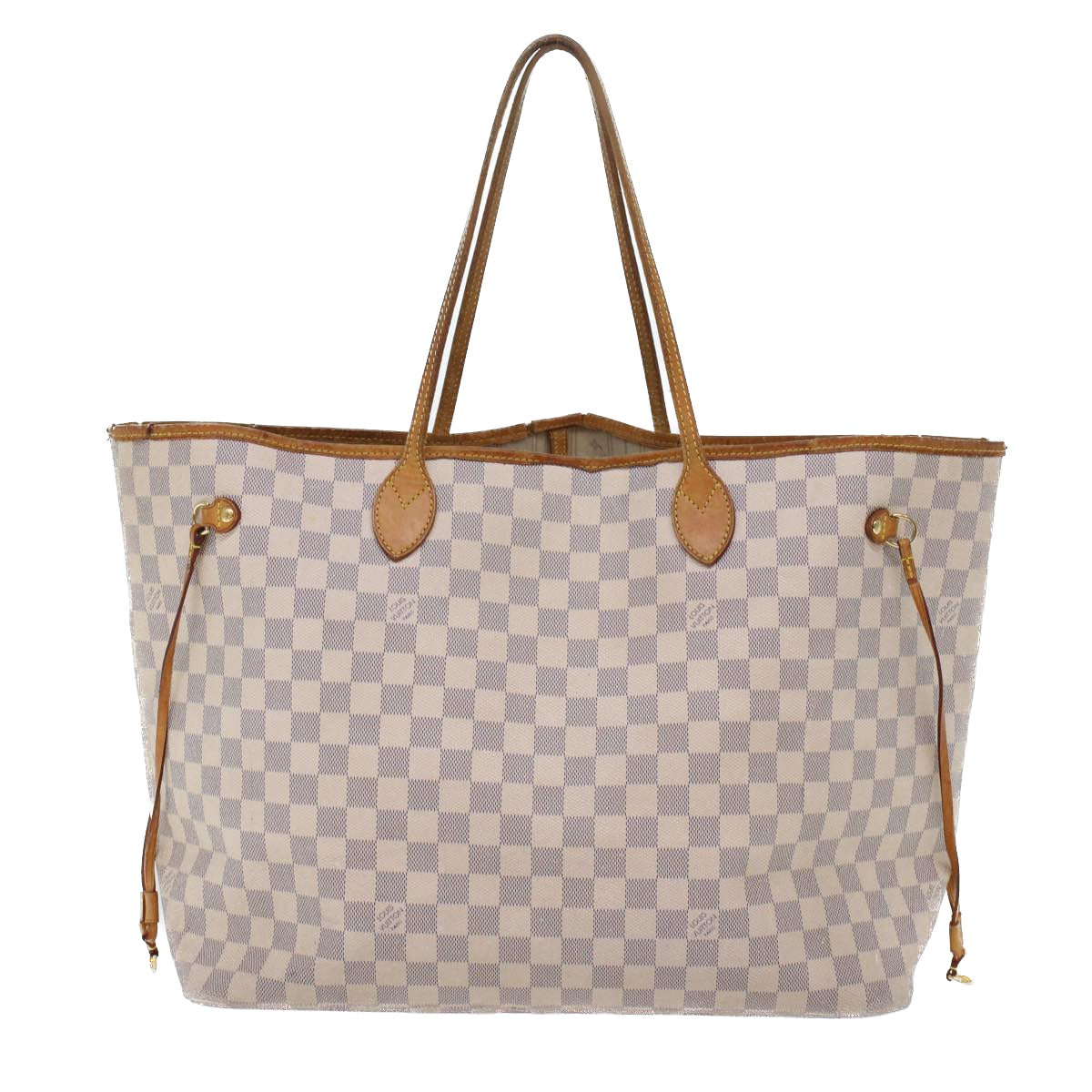 LOUIS VUITTON Damier Azur Neverfull GM Tote Bag LV Auth