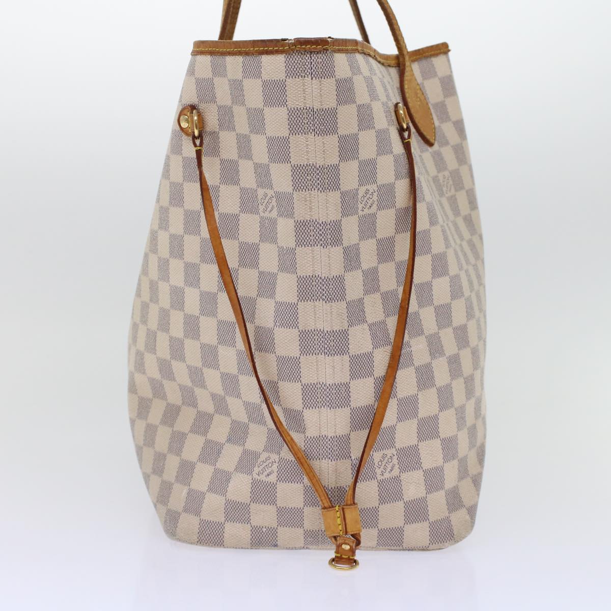 LOUIS VUITTON Damier Azur Neverfull GM Tote Bag LV Auth