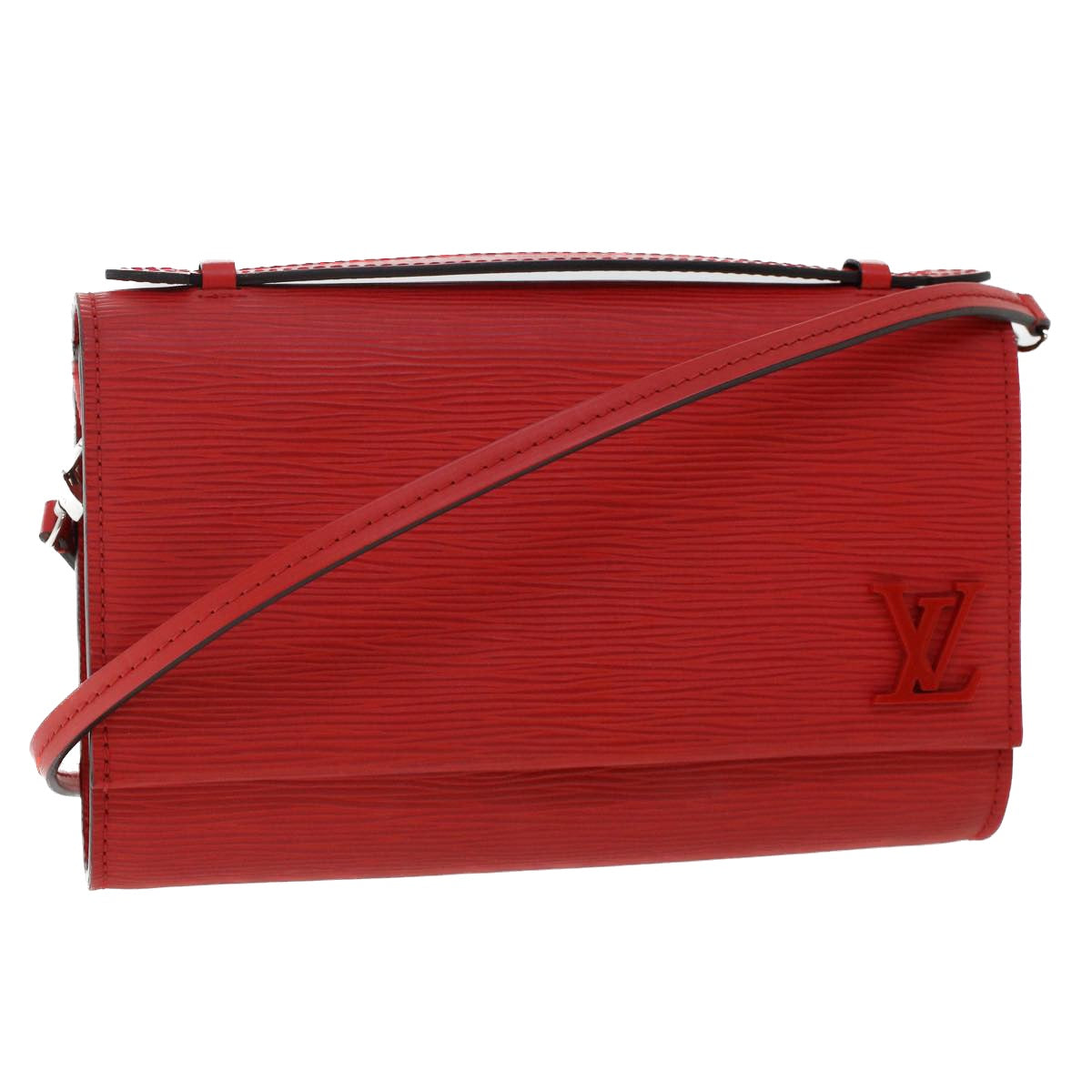 LOUIS VUITTON Epi Clerry Shoulder Bag Red LV Auth 49748A