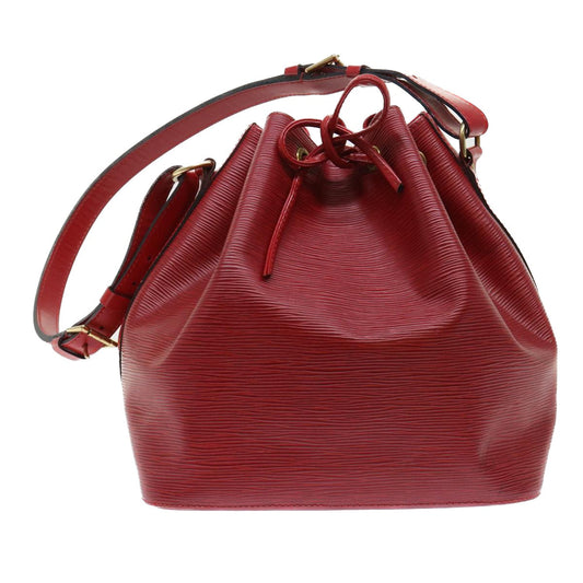 LOUIS VUITTON Epi Petit Noe Shoulder Bag Red M44107 LV 49850