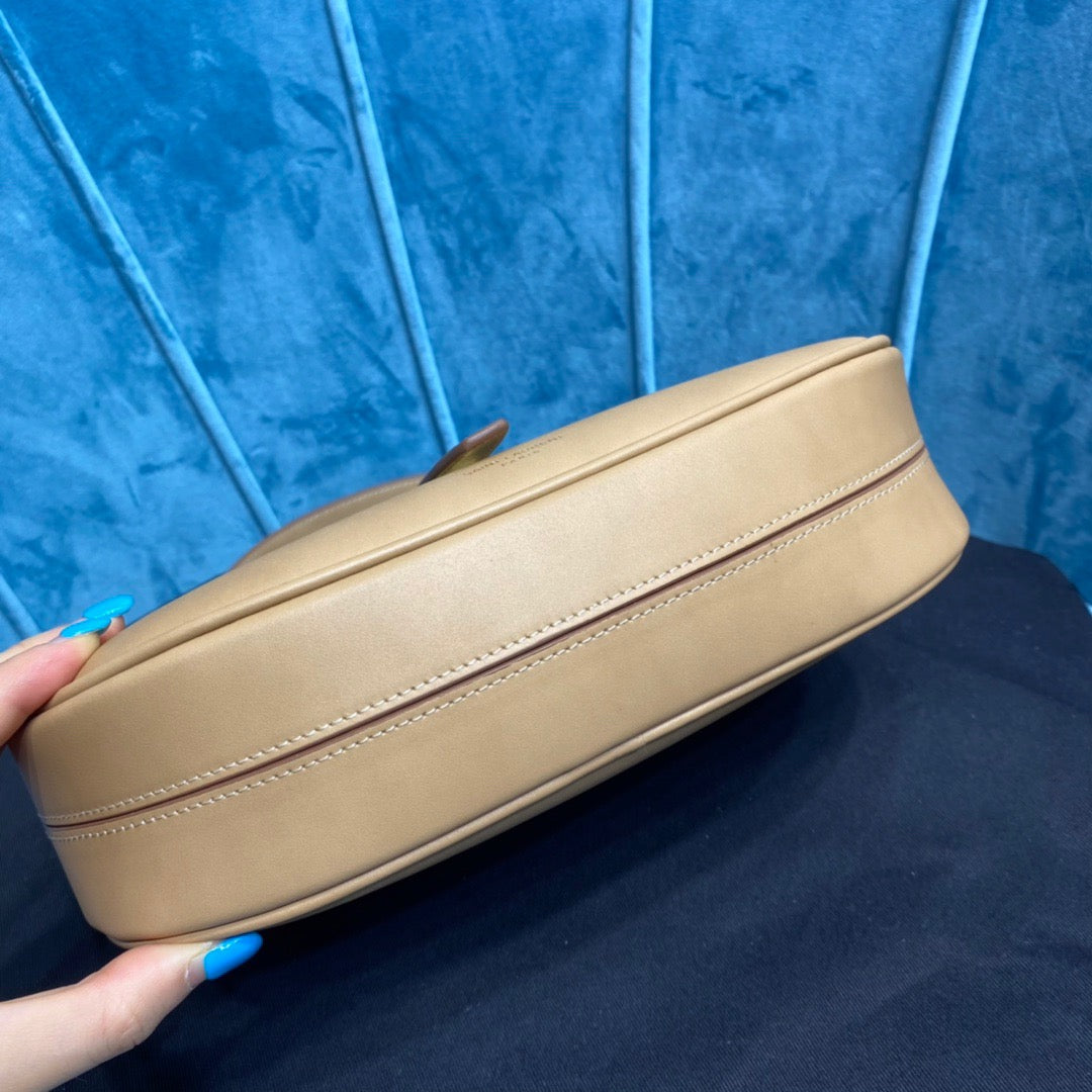 Yves Saint Laurent Le Fermoir Hobo Bag Brown