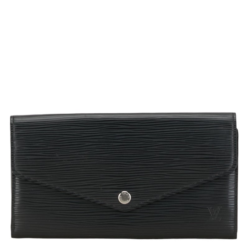 Louis Vuitton Epi Portefolio Sarah Long Wallet M60582 Black Leather Louis Vuitton