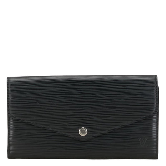 Louis Vuitton Epi Portefolio Sarah Long Wallet M60582 Black Leather Louis Vuitton