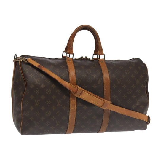 Louis Vuitton Keepall Bandouliere 50 Canvas Travel Bag