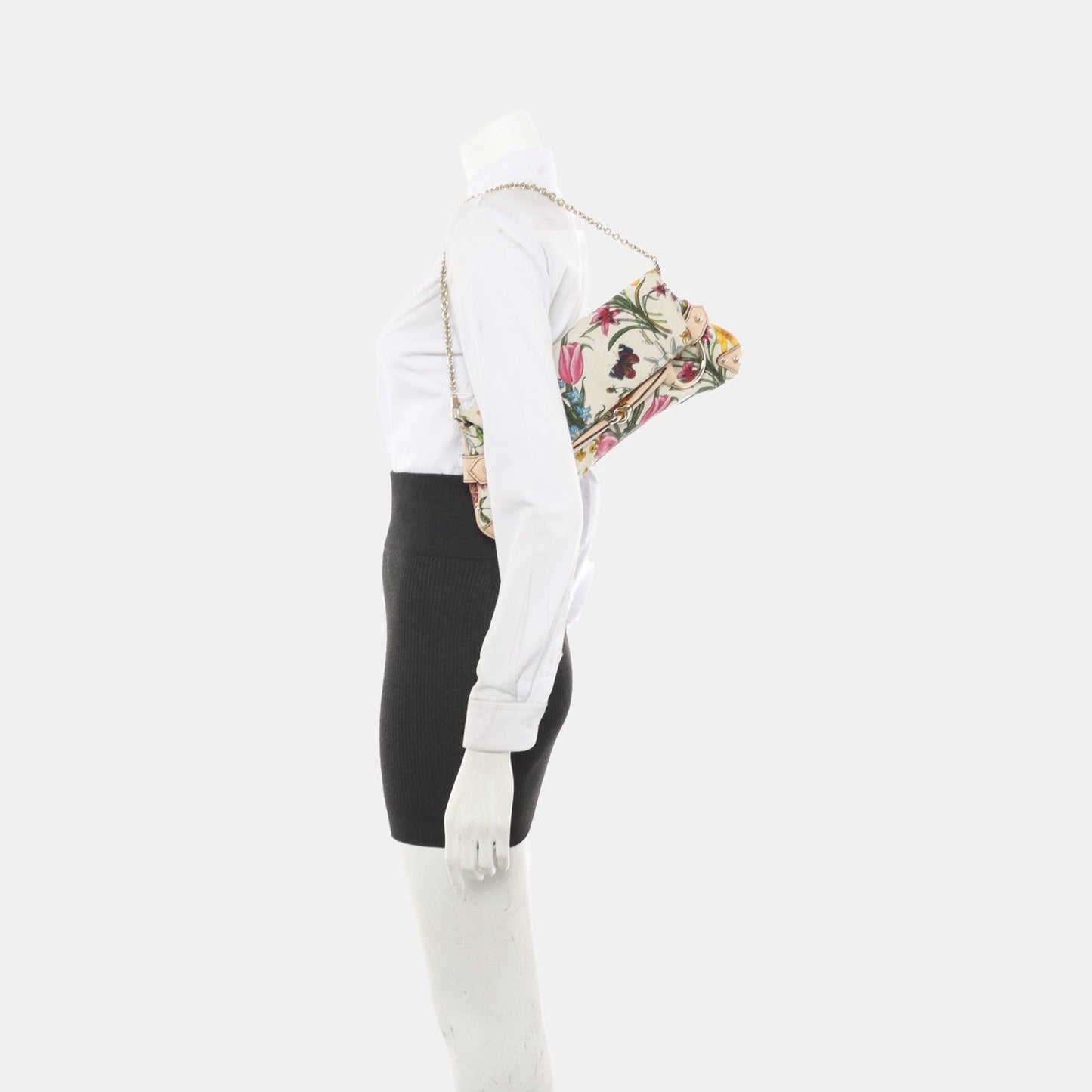 Gucci Horsebit 1955 Chain Shoulder bag in Limited edition floral print